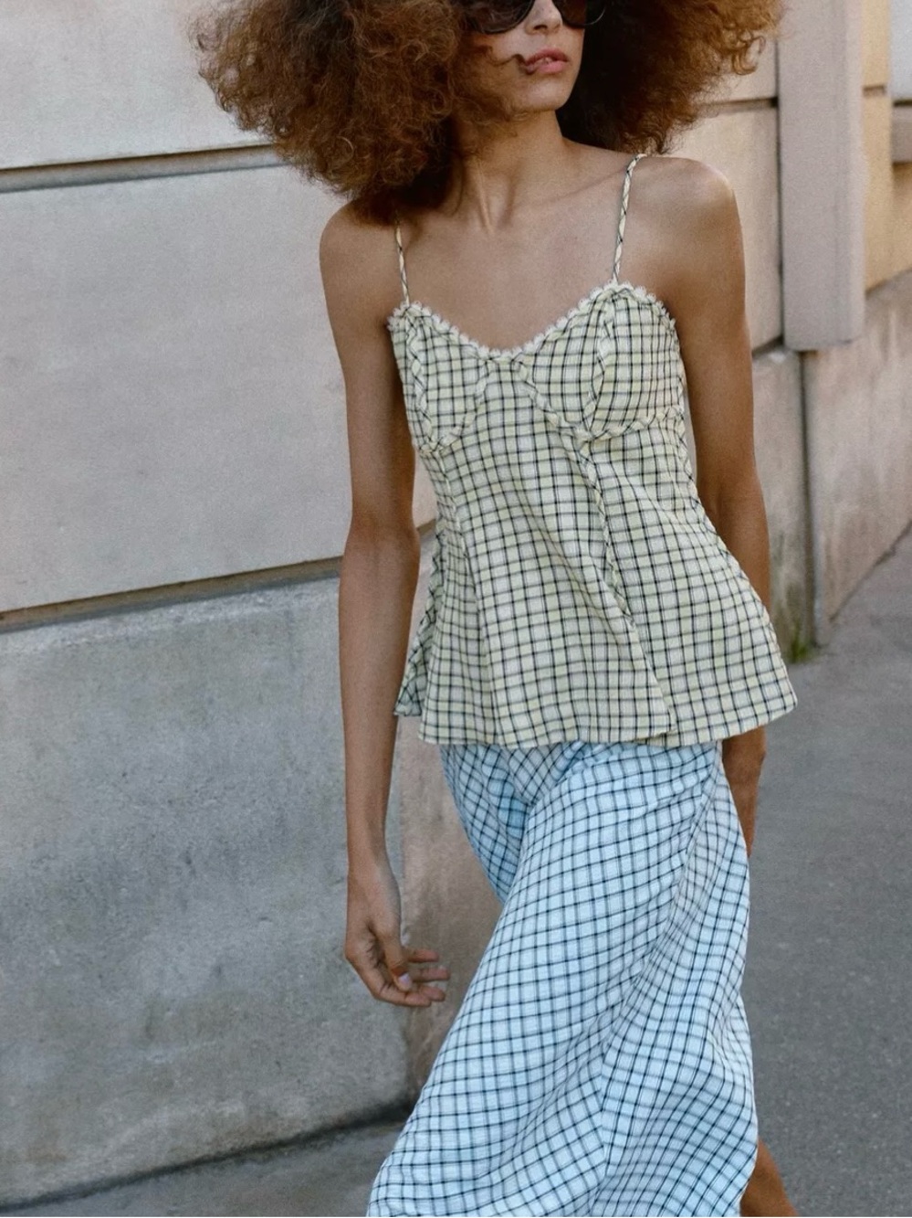 NWT ZARA NWT ZARA GINGHAM CAMISOLE